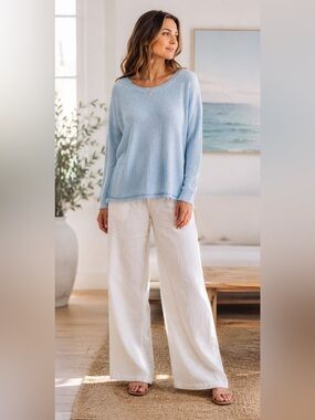 Parkhurst XL Oversized Coastal Cotton Sweater Made in Canada